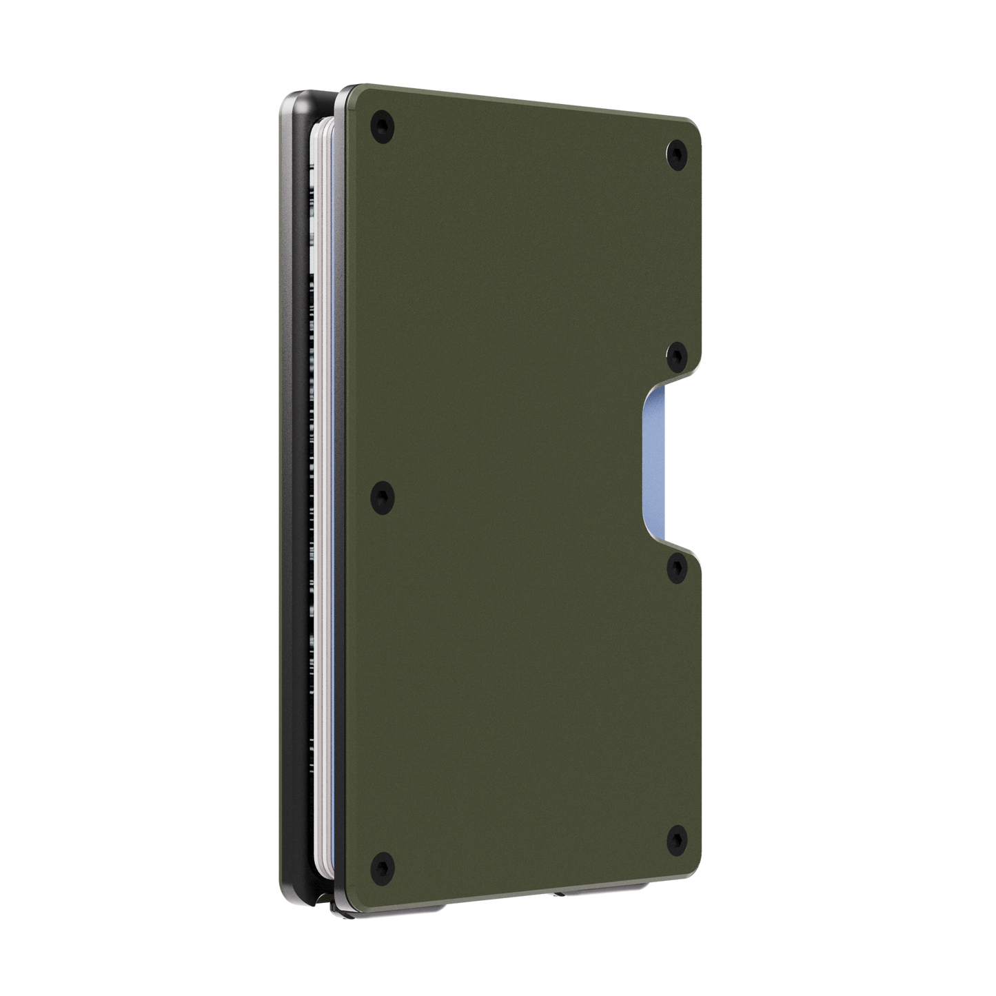 Findu Green Removable Money Clip Cash Wallet & Card Holder - Ultra-Light with Anti-Skimming Protection